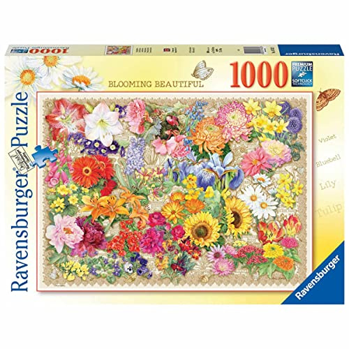 Ravensburger Puzzle 2D 1000 elementów: Kwitnące kwiaty, Stary Design