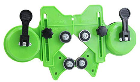 POHOVE Guía de sierra de taladro de 4 a 84 mm, guía de sierra de agujero, accesorio ajustable para el agujero de la baldosa Cu-tter centrado localizador para cerámica, mármol, porcelana (verde)