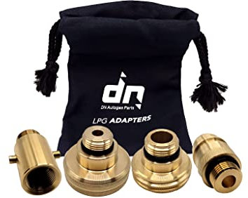 Gomet LPG GPL Autogas Tank Refill Adapters Set 21.8mm for All Europe ACME DISH EURONOZZLE BAYONET with Bag