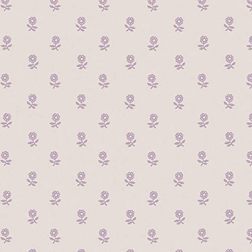 Laura Ashley Papier peint intissé Daisy Lavender 1005x52cm Violet