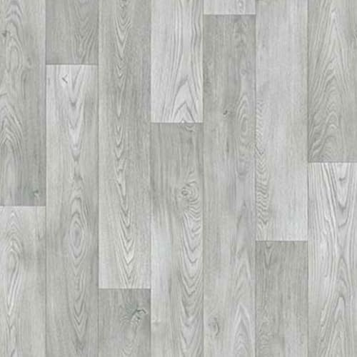 VINYL FLOORING UK Wood Effect Anti-Slip Grey Vinyl Flooring For LivingRoom, Hallways, Kitchen, 2.0mm Thick Textile Backing Vinyl Sheet, Waterproof Lino Flooring-1m(3'3) X 2m(6'6)-2m²
