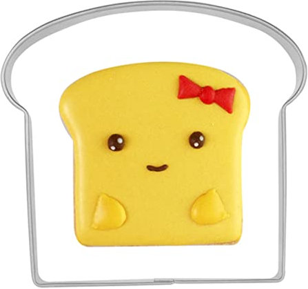 Zerodeko Toast Shape Biscuit Cutter Stainless Steel Baking Cookie Moulds 5pcs Set for Boys and Girls DIY Bread Fruit Cutter Baking Tools