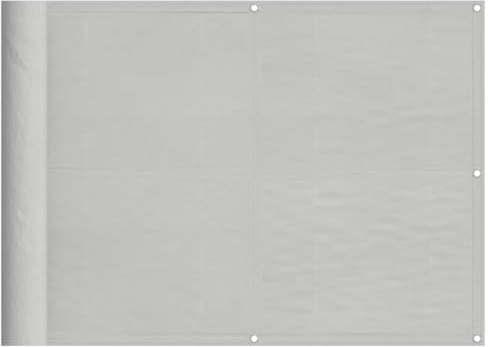 vidaXL Balkongskärm ljusgrå 75x500 cm 100% polyester oxford, insynsskärm, solskärm, balkongstaket, insynsskärmar, solskärmar, balkong skydd