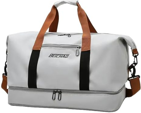 ZuoXun Bolsa de viaje Grande Fashion Mochila De Viajes De Campamento Multifuncional Bolsa De Gimnasia De Hombro Grande, Gris Profundo, A