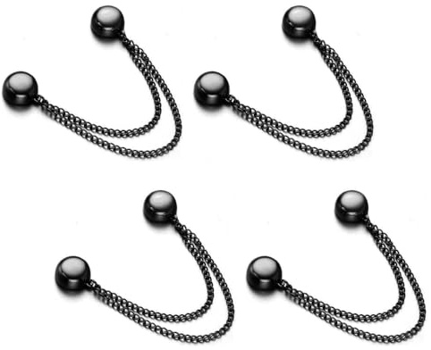 Magnetic Clothing Clips, 4pcs Removable Dress Clip Multi-Purpose Magnet Pins for Cardigan, Hijab Cuff Hem Trouser Long Pants Legs Sleeves of Shirts