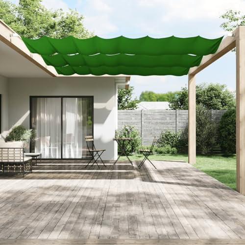 Xichuzi Senkrechtmarkise, Balkon Markise, Sonnenschutz, Balkon überdachung, Sonnenmarkise, Terrassen-markisen, Hellgrün 140x800 cm Oxford-Gewebe