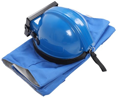 Sandstrahler-Helm, Sandstrahl-Haubenkappe, Gesichtsschutz mit ärmellosem Anzug Zum Malen, Schneiden, Reinigen, Sandstrahl-Helm mit Schulterschutz, Sandstrahl-Haubenschutz Zum