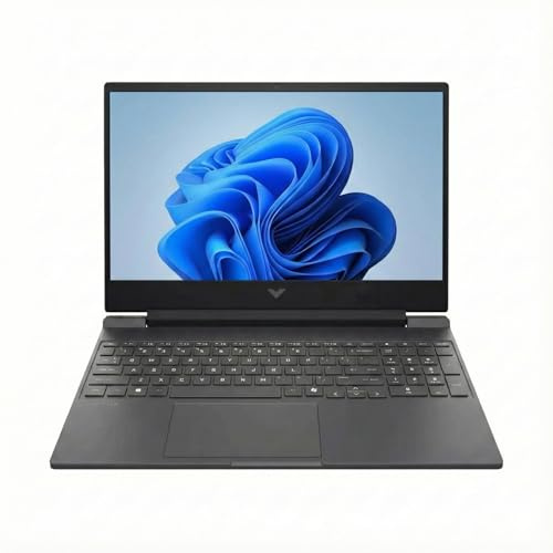 HP Victus 15 Gaming Laptop (39,6 cm FHD 144Hz, NVIDIA RTX 4050 6GB, AMD Ryzen 7 7445HS, 16GB DDR5 RAM, 512GB SSD, 6-Core (> Intel i7-13700H), KB retroilluminato, Ethernet, webcam, Wi-Fi 6, Win 11