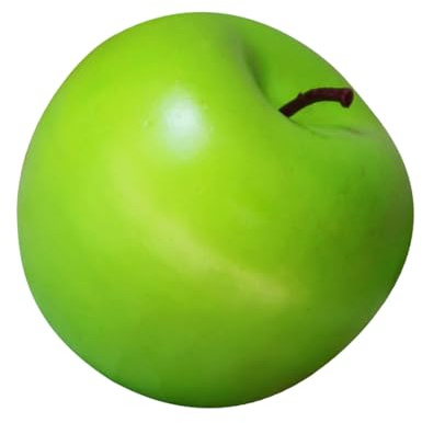 HAMPPLIES Künstlicher Apfel Schaumstoff Grün Foto Requisit Lebensnahe Obstdeko Für Zuhause Büro Supermarkt