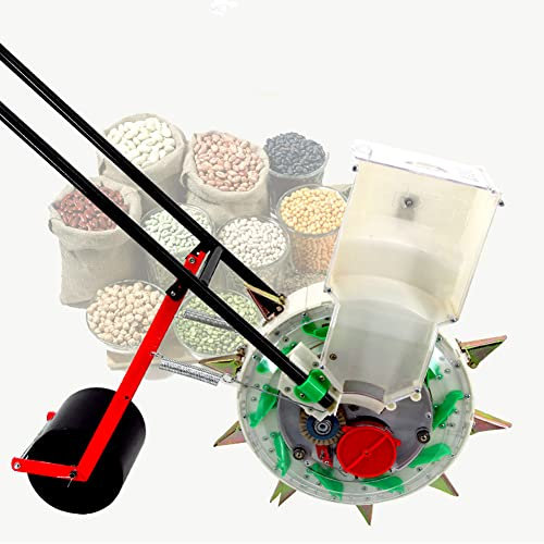 JYHHGDS 14 Mouths Manual Seeder Handheld, Garden Seeder, 23cm spacing, Adjustable Handheld Seeding Machine Walk-Behind Row Crop Planter, for Garden Farm 14mouth