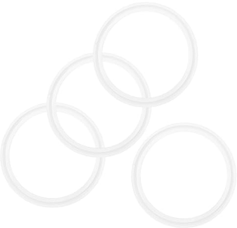 M METERXITY 3.8 Zoll/97.7mm Tri-Clover O-Ring Dichtung Passt Für Außendurchmesser 4.7 Zoll/119mm Sanitärrohr Schweißmuffe/Abflussstopsel/Badewannenstopsel/Dichtung Armaturen Wäsche Weiß