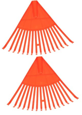 Homoyoyo 2 pezzi Rastrello per Foglie in Plastica Leggero Denti per Giardino Pulizia Efficiente di Prati Prato Sintetico e Foglie Strumento Maneggevole e Resistente per Cura di Piante e