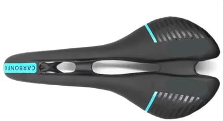 Comoda sella in carbonio for bici da strada, compatibile con for mountain bike Sillin Mtb, corsa unisex, binari in, accessori for biciclette(Black blue)