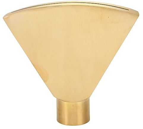URSXODAWQ Ugello per Fontana a Forma di ventaglio, ugello a spruzzo a Testa Piatta in Ottone da G1 Pollici, Testa per irrigatore ad Acqua grandangolare da 90 Gradi con Struttura in Ottone