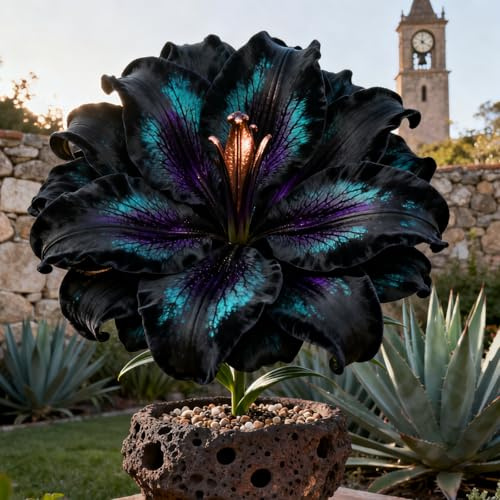 Hardy perenne,iridiscente,rara especie Lily Plantación de interior y exterior Siembra durante todo el año Crea RáPidamente Un Hermoso JardíN.-4Rizoma-A