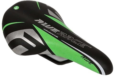 AWE® Junior MTB Bike Saddle Green/Pink/Black or Pink/Black/Silver