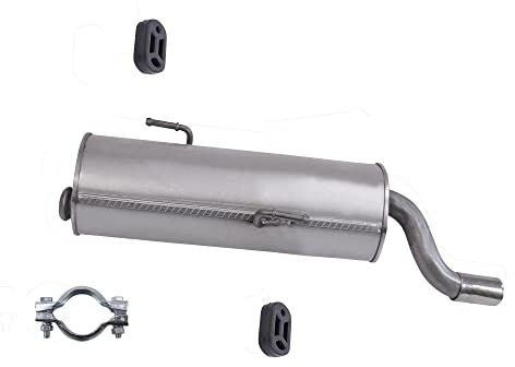 BESTPRICE ATP Auspuff Schalldämpfer Set 1x Endschalldämpfer, mit