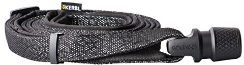 GOLEYGO Flache Hundeleine, hell reflektierend, Größe M 1,4-2 m, sicherer Magnetverschluss, inkl. Adapterstift, Hundeleine für kleine und große Hunde bis 60 kg, belastbar bis 200 kg