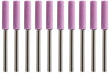 be in your mind 10pcs 3/8 Affûteur Tronçonneuse Compatible pour Polissage de Chaîne Tronçonneuse à Manucure (Arbre 3mm)