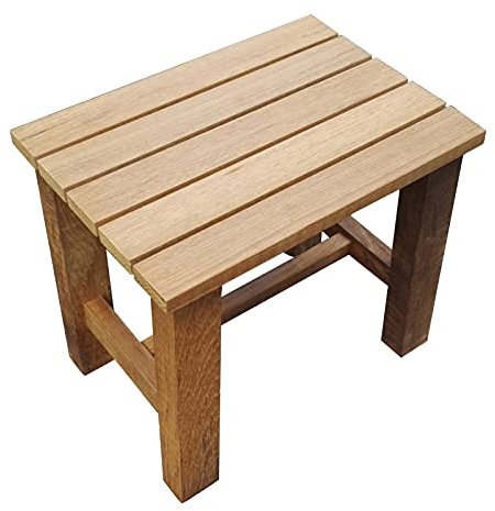 RTY-BY Teak-Duschbank, Badezimmer Bank Holz, Modern Wasserfest Badhocker Badezimmer hocker Dusche Badhocker Sitzbank Bad for Senioren Kinder Erwachsene Badewanne Duschsitz Innen Außenbereich
