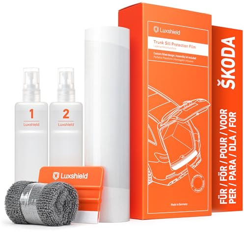 Luxshield Ladekantenschutz Folie für Skoda Octavia Combi RS 4 (IV) NX5 I 2020-2026 - Stoßstangenschutz, Kratzschutz, Lackschutzfolie - Transparent
