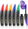MKNZOME 6 Farben Mascara Wimperntusche Schminke, Wimperntusche Wasserfest Bunte Mascara Grün Lila Red Blau, Augen Make-Up, mit Falsche Wimpern Effekt, Verlängernd, Volumengebend, 6 x 15ml