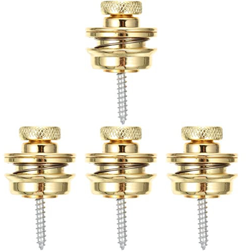 4-teiliger Gitarrengurt-fixator Gitarrengurt-knopf Bassgurt-Schloss Rutschfester Bassgurt Für Gitarre Bassgitarren-fixator Legierungsschloss