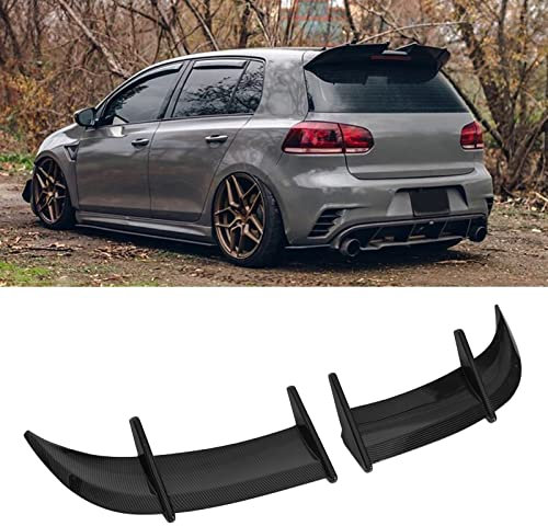 Spoiler Posteriore per Auto Stile AK, Ala per Coperchio dello Spoiler Posteriore Riduzione della Pressione ABS Compatibile con i Modelli (Nero Lucido con Effetto Fibra di Carbonio) di banapoy