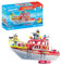 PLAYMOBIL Action Heroes 71598 Feuerlöschboot, Rettungsmission auf dem Wasser, schwimmfähiges Boot mit abnehmbarem Dach und Zubehör, actionreiches Spielzeug für Kinder ab 4 Jahren