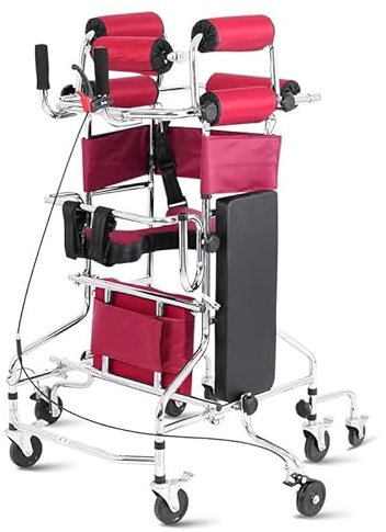 Joyfitness Gehhilfe FüR Behinderte,Gehbock für Senioren Stabil mit 8 Lenkrollen,Walker für Senioren,Hemiplegie Rehabilitation Standrahmen