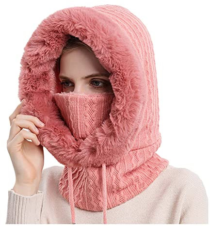 Balaclava Skimaske Winter Sturmhaube Für Kaltes Wetter Warm Winddicht Verstellbar Schlupfmütze Damen Motorradhaube Gesicht Motorrad Sturmhaube Winter