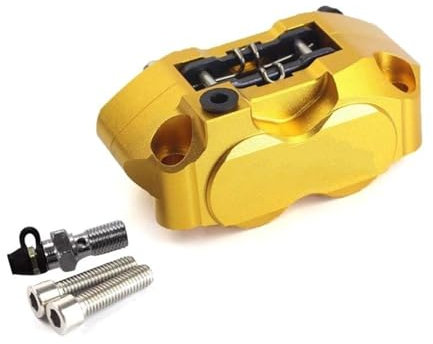 Pinza Freno a Disco Moto Anteriore 4 Pistoni Montaggio Radiale 82mm RPM Per Moto Assembly Pinza freno (Color : A)