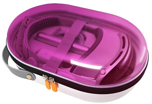 AWINNER Compatible for Apple Vision Pro Case,Accessories VR Headset with Elite Strap,Ultra-Sleek Design for Travel (Purple)