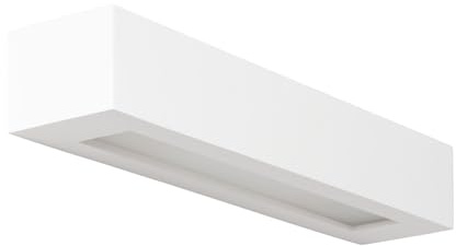 LEDKIA LIGHTING Applique da Parete Gesso Ruvil L Bianco E14