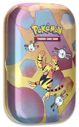 Pokemon TCG: Scarlet & Violet—151 Mini Tin – Electabuzz and Magnemite (2 Booster Packs, 1 Coin & 1 Art Card)