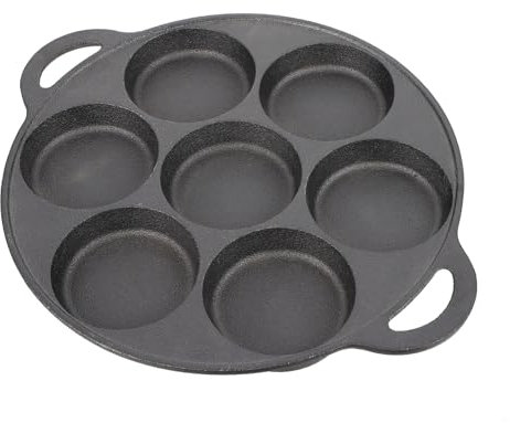 Agashi 1 Pieza Sartén de Hierro Fundido Sartén Mini Plancha para Desayuno Sartén Antiadherente Sartén Antiadherente Sartén para Parrilla Antiadherente Sartén para Pan Sartén para Huevos Sartén Antiadh