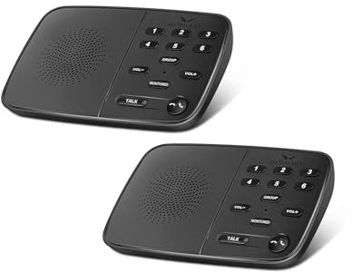 Hosmart Nuevo intercomunicador inalámbrico dúplex mejorado, 2025 intercomunicadores bidireccionales en tiempo real para hogar y empresa con alcance ultra largo de 500 metros