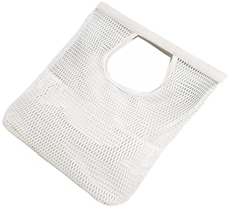 HOLIDYOYO Große Strandtasche Weiß Mit Hoher Kapazität Atmungsaktive Netz-einkaufstasche Für Reisen Strand Shopping Und Alltag Umweltfreundliche Strand-einkaufstasche Mit Praktischem Stauraum