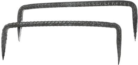 Clous de Fixation Robustes en Acier à Double Pointe 2 Pièces