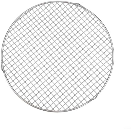 Yhenlovtt Grille de refroidissement ronde en acier inoxydable 201, grille de four polyvalente pour cuisine, pâtisserie, barbecue, 13-40,5 cm, grille de refroidissement ronde (35 cm)