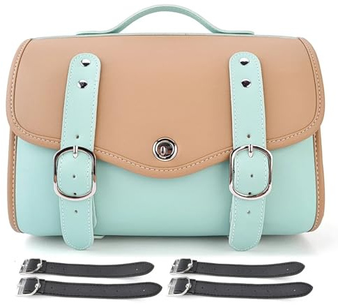 Bolsa de sillín Motocicleta Compatible Con 1 Bolsa De Almacenamiento Para Equipaje De Motocicleta, Bolsas Laterales, Bolsa De Herramientas, Bolsas De Sillín Y Bolsa Para El Asiento Trasero(Green)