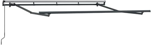 vidaXL Toldo retráctil de, Manual, 3 x 2m, de Metal, Resistente a UV, Ideal para Sombra en Ventanas y Puertas. Tiene un diseño Moderno, con un Mecanismo Ajustable Que te Protege del Sol pa
