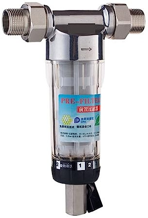 Wasserfilter umkehrosmose, Edelstahl-Kopf-Vorfilter, Rotationsniederschlag for das ganze Haus, Wasserfilter, zentrales Vorfiltrations-Reinigungssystem Filtersystem(1 inch -0.75 inch)