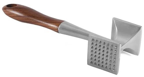 AD-BCrbgen Ablandador de Carne Premium, Martillo for Carne, Herramienta de Cocina Profesional de Acero Inoxidable, mazo ablandador de Calidad de Restaurante for Carne de Res, Filete y Pollo.