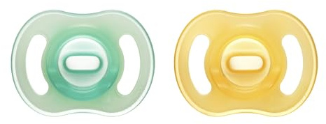 Tommee Tippee Ultraleichter StayPut Night Glow Schnuller, 0-6 Monate, 2er-Pack, Hautfreundlich, Symmetrisches Design, Leichtgewicht