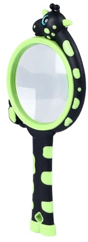 MasYosh Loupe pour Enfants, Loupe 10X avec Poignée en Caoutchouc pour Enfants, Exploration de la Nature, Lecture de Livres, Observation des Insectes