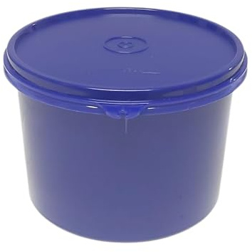 Tupperware Sommer Drops Clarissa Schüssel Kaffeedose mit Hängedeckel auslaufsicher Hitparade Frischedrops 1200 ml Frischhaltedose 1200ml dunkelblau