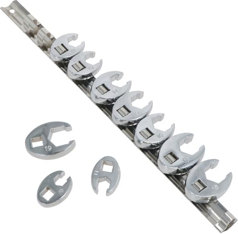 US PRO B2054 Industrial 10pc 3/8 dr Crowfoot Crowsfeet Crows Foot Spanner Wrench Set 2054