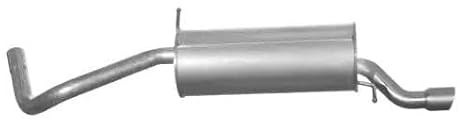 VEGAZ VS-538 Endschalldämpfer Hinten Kompatibel mit VW Polo Schrägheck 6R1, 6C1 6R6253609AT 6R6253609T JZW253609DE