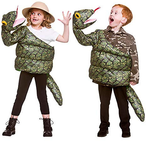Kids Novelty Snake Fancy Dress (One Size) (6-11 years) Funny Costume